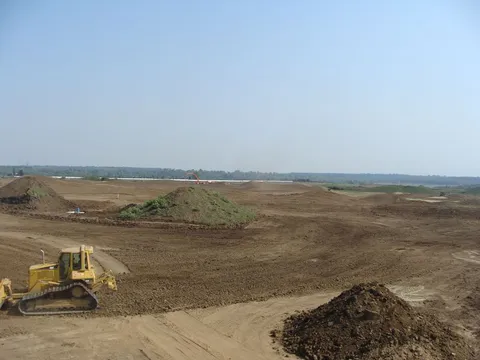 Impermeabilizare lacuri – teren golf Arad – fotografie 15