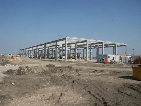 Montaj hala metalica si hidroizolatie acoperis Dietrich – Heraeus Sacalaz – Timisoara – fotografie 13